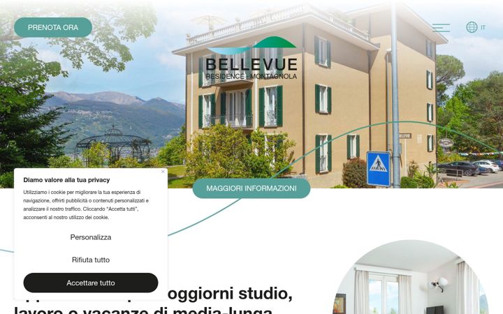 Screenshot of bellevue-lugano.ch