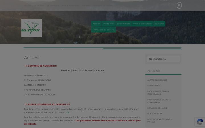 Zrzut ekranu belleydoux.fr