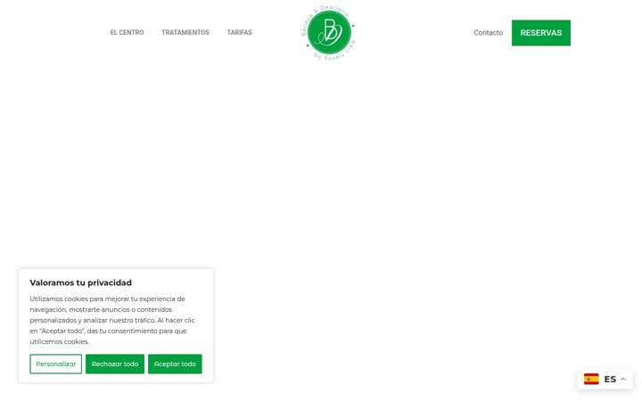 Screenshot of bellezaydepilaria.es