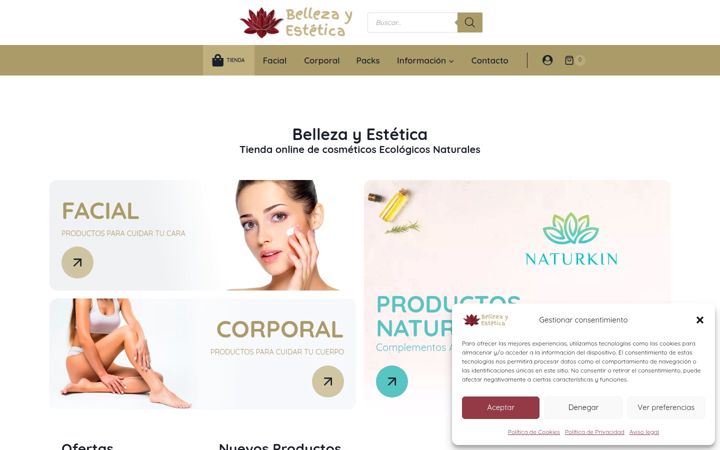 Screenshot of bellezayestetica.es