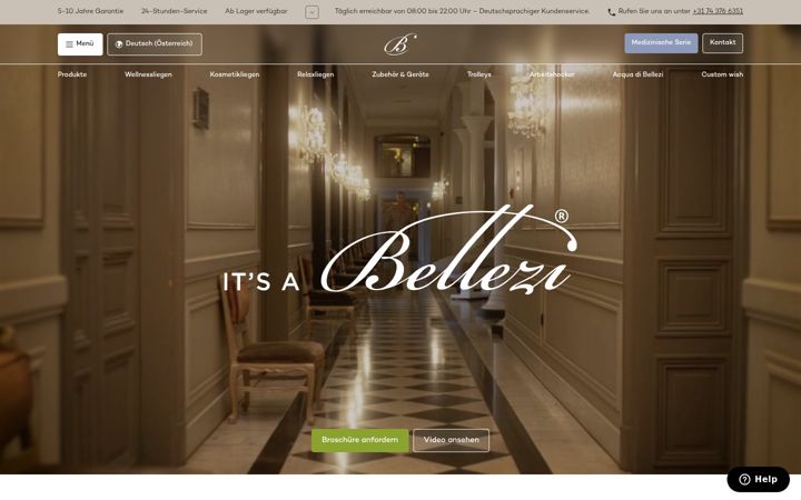 Screenshot of bellezi.at