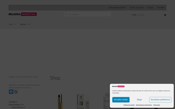 Screenshot of bellezza-marketing.it