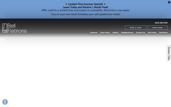 Screenshot of bellflatirons.com