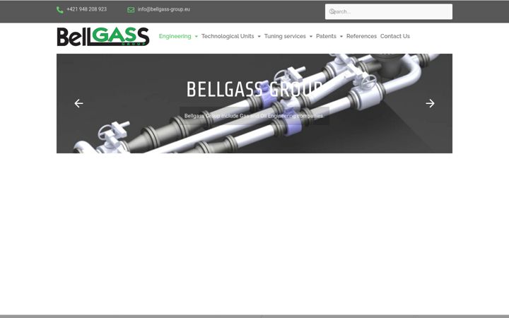 Snimka zaslona za bellgass-group.eu