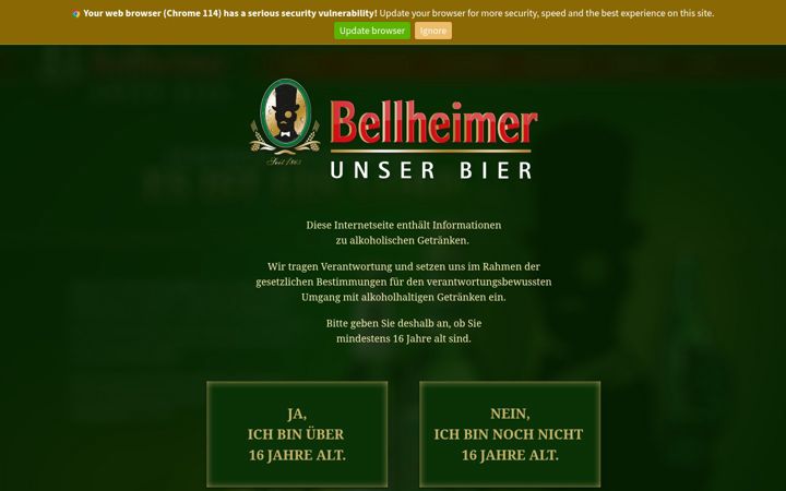 Screenshot of bellheimer.de
