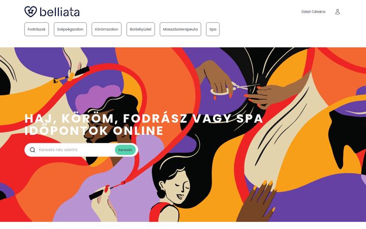 Screenshot of belliata.hu
