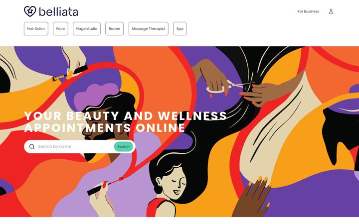 Screenshot of belliata.in