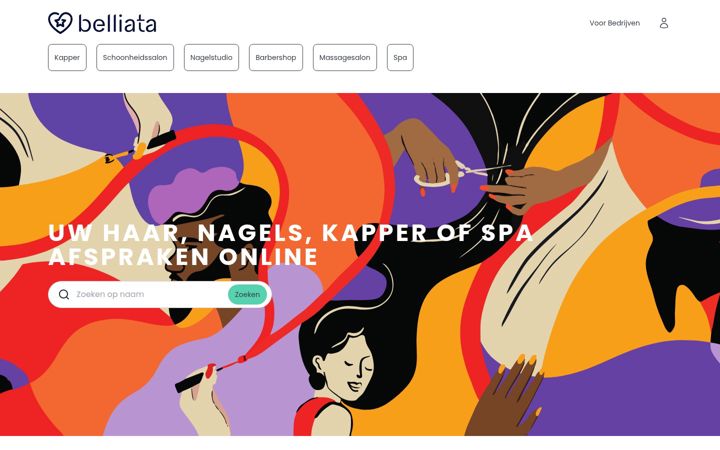 Screenshot of belliata.nl