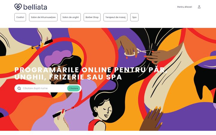 Screenshot of belliata.ro