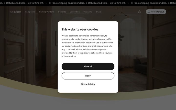 Screenshot of bellicon.com