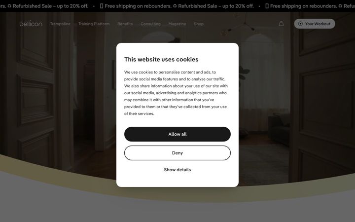 Screenshot of bellicon.de