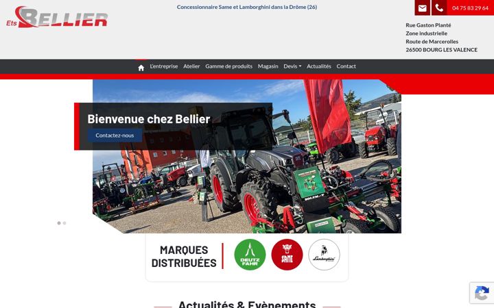 Screenshot of bellier-agricole-motoculture.com