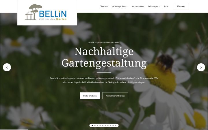 Screenshot of bellin-garten.de