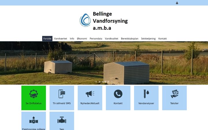 Screenshot of bellingevand.dk