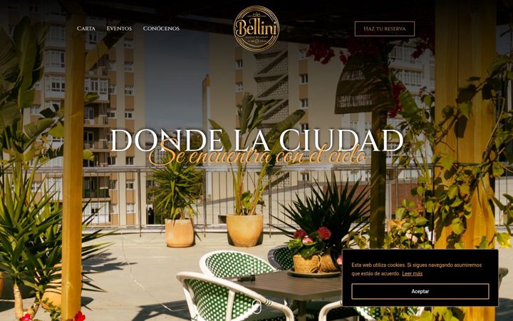 Screenshot of bellini-rooftop.es