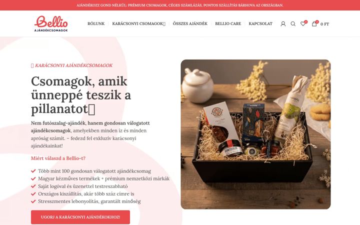 Ekrānuzņēmums no bellio.hu