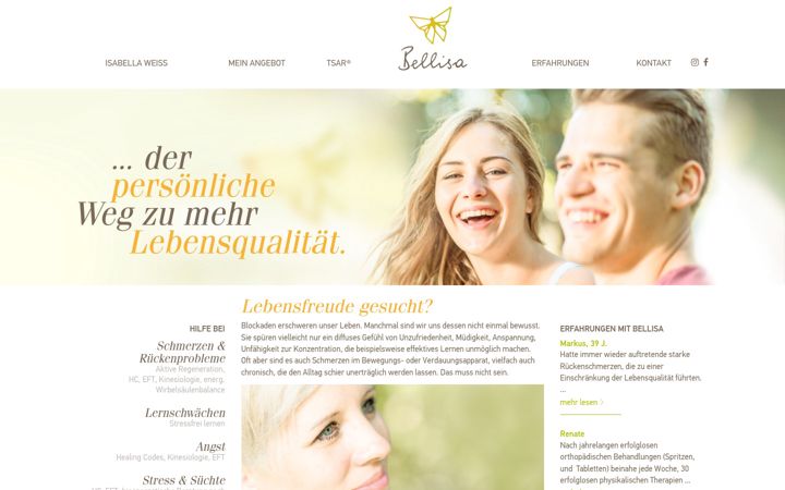 Screenshot of bellisa.at