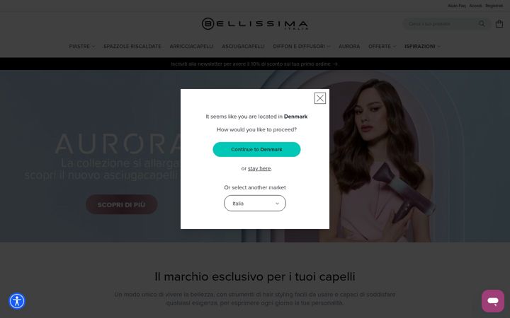 Screenshot of bellissima.com