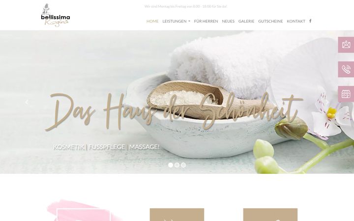 Screenshot of bellissimaregina.at