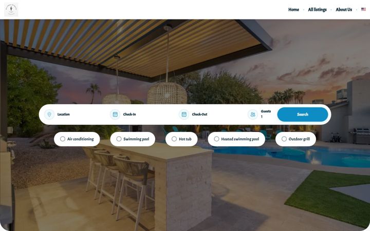 Screenshot of bellissimaretreats.com