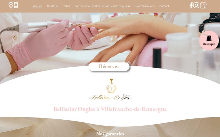 Screenshot of bellissimongles.fr