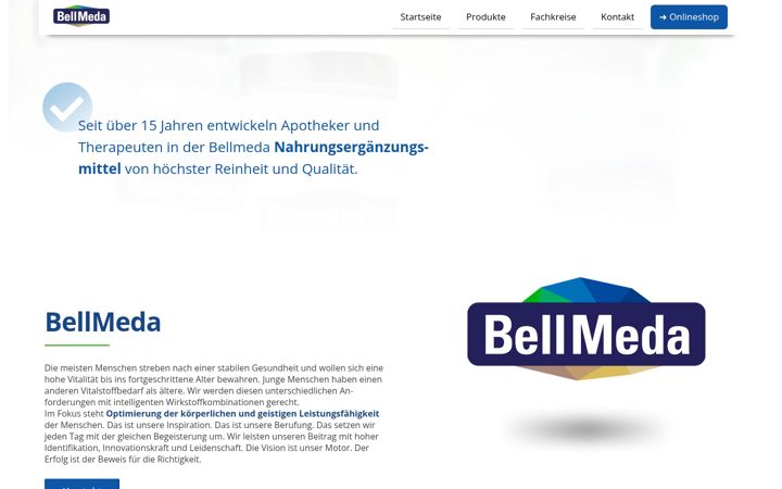 Screenshot of bellmeda.de