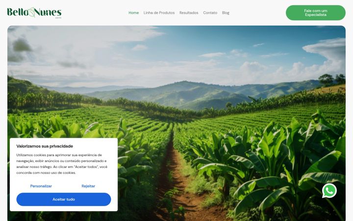 Screenshot of belloenunes.com.br