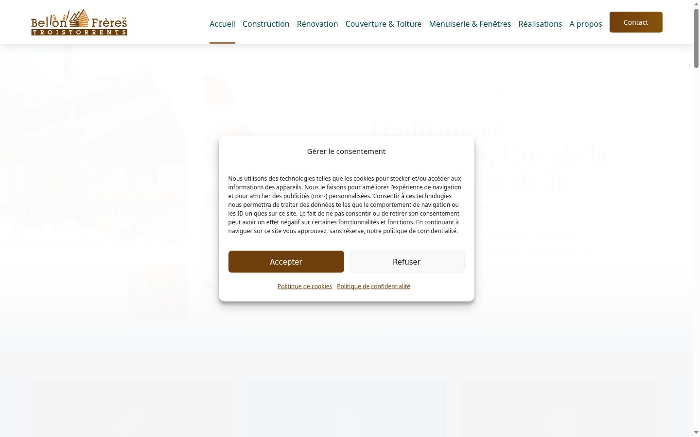 Screenshot tal-banner tal-kunsens muri qabel kwalunkwe interazzjoni