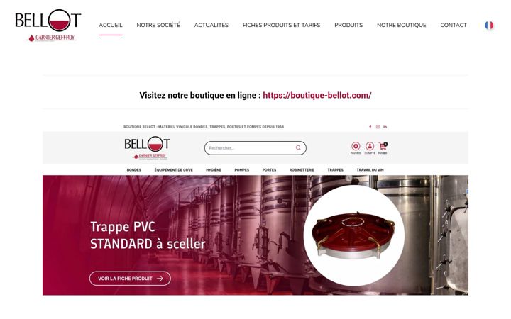 Screenshot of bellot-sa.fr
