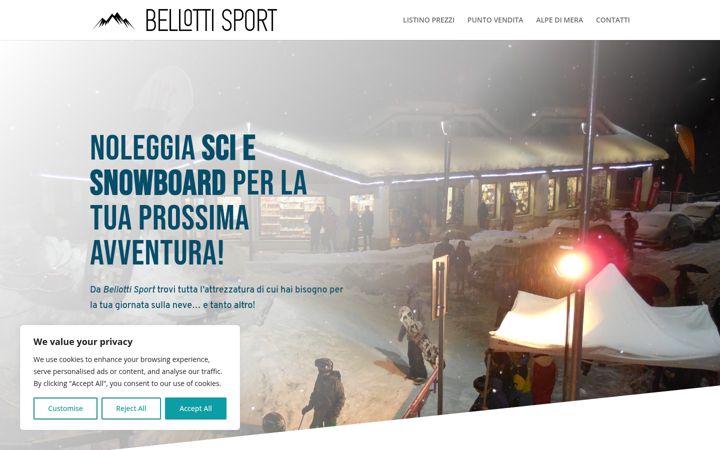Screenshot of bellottisport.it