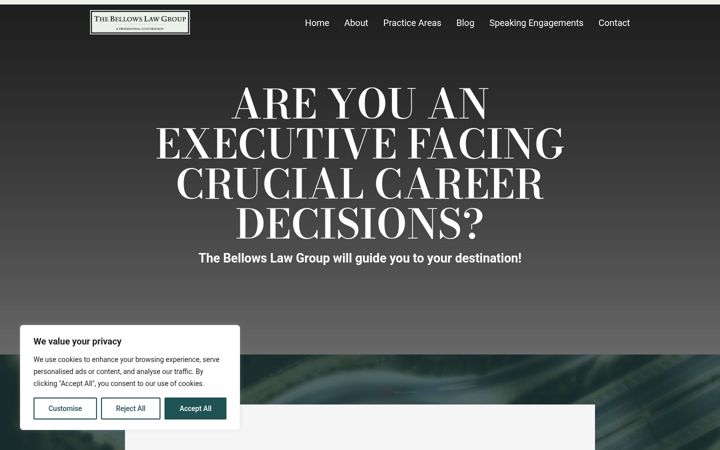 Screenshot of bellowslawgroup.com