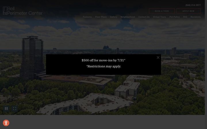Screenshot of bellperimetercenter.com