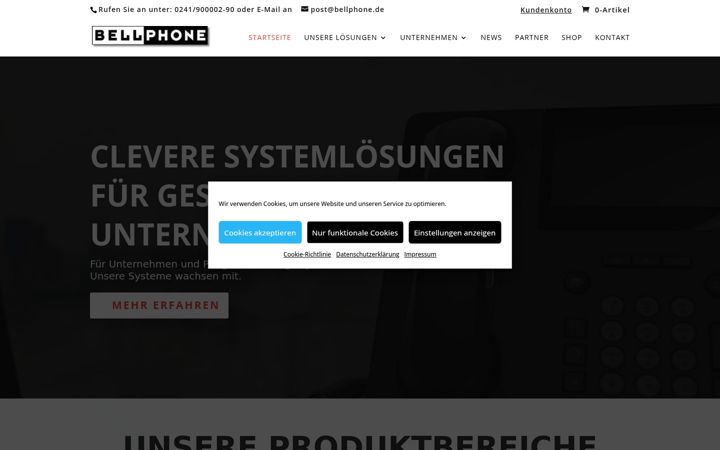 Screenshot di bellphone.de