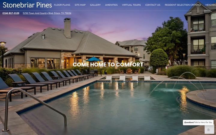 Screenshot of bellstonebriar.com