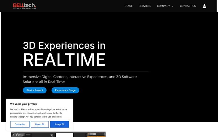 Screenshot of belltech3d.com
