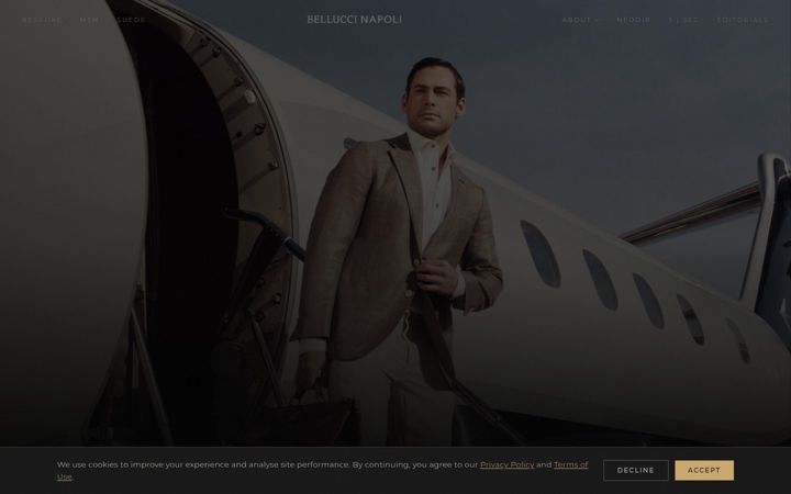 Screenshot of belluccinapoli.com