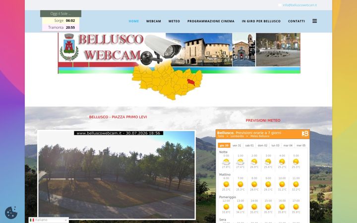 Screenshot of belluscowebcam.it