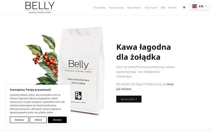 Screenshot of belly.coffee