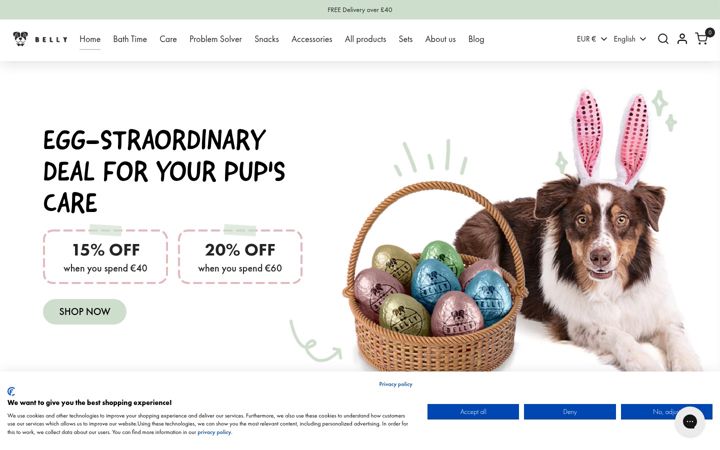 Screenshot of bellydog.com