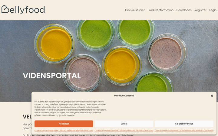 Screenshot of bellyfoodpro.com