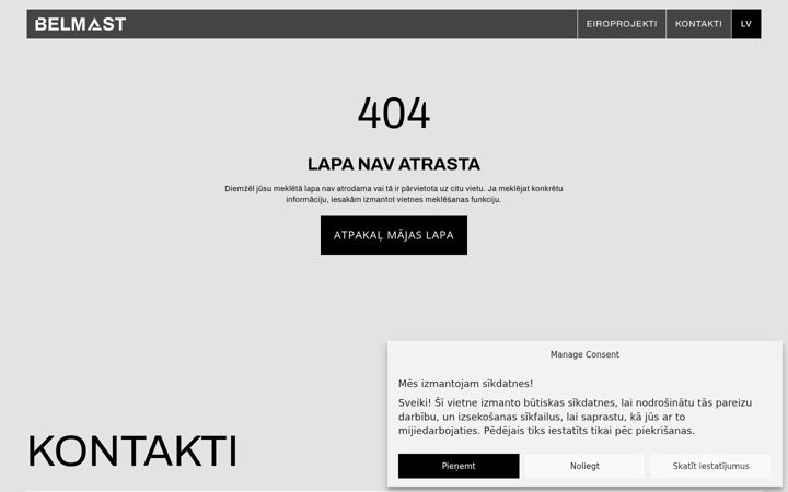 Screenshot of belmast.lv