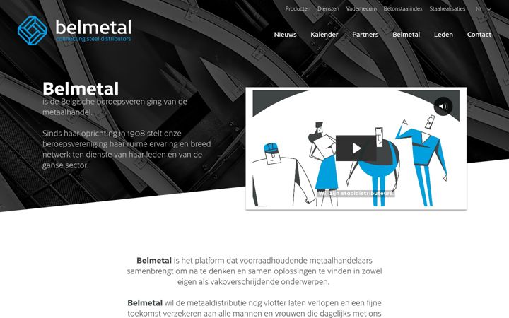 Screenshot of belmetal.be