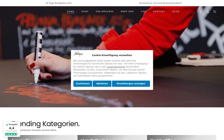 Screenshot di belmique.de