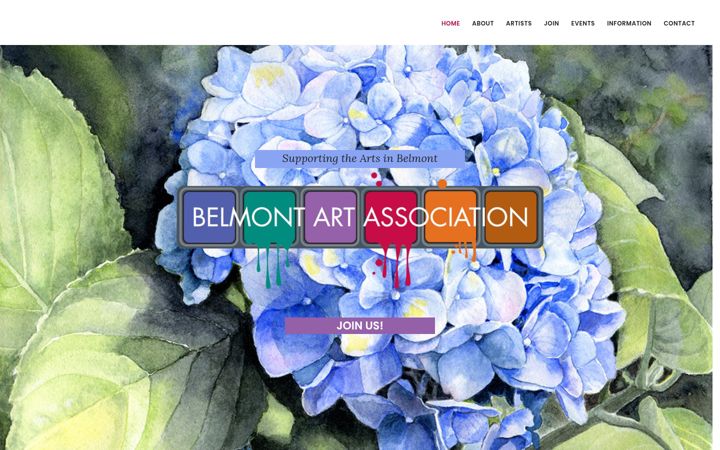 Screenshot of belmontart.org