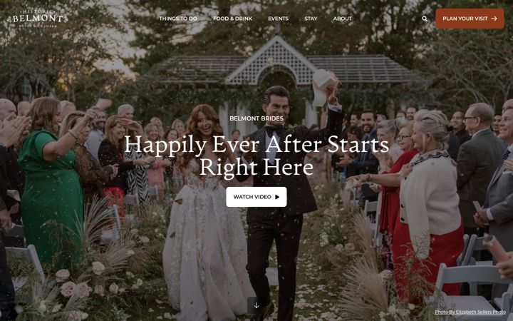 Screenshot of belmontbrides.com