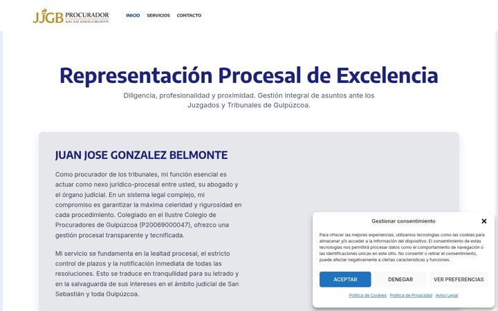 Screenshot van belmonteprocurador.es