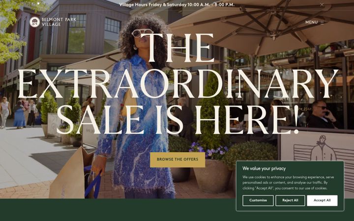 Screenshot of belmontparkvillage.com