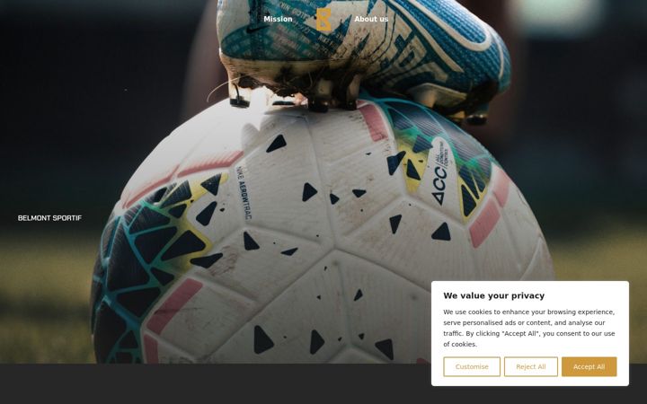 Screenshot of belmontsportif.com