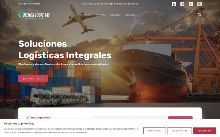 Screenshot of belmorlogic.com.co