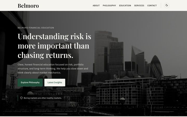 Screenshot of belmoro.net
